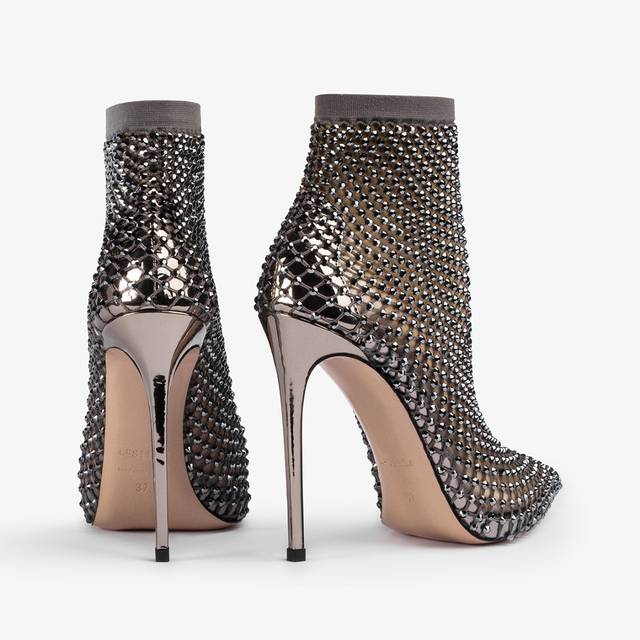 Le Silla Stivaletto calza peltro e Cristalli Only for today