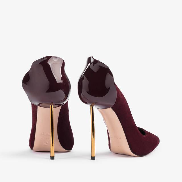 Le Silla Décolleté camoscio rossa cherry Sostegno trimestrale