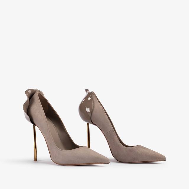 Le Silla Décolleté camoscio grigia sesamo Fino al 55% di sconto