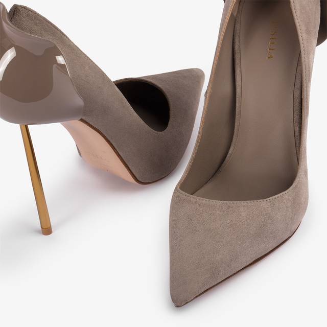 Le Silla Décolleté camoscio grigia sesamo Fino al 55% di sconto