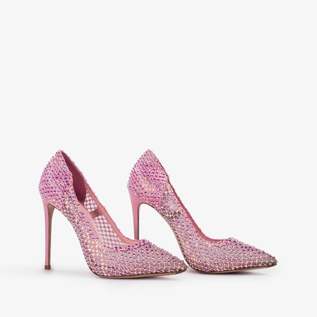 Le Silla Décolleté gioiello rete rosa dea Super sconto