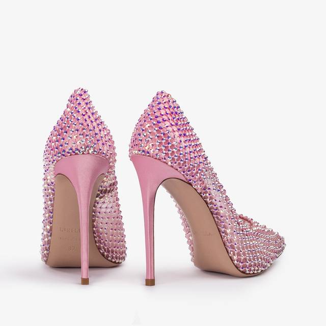 Le Silla Décolleté gioiello rete rosa dea Super sconto