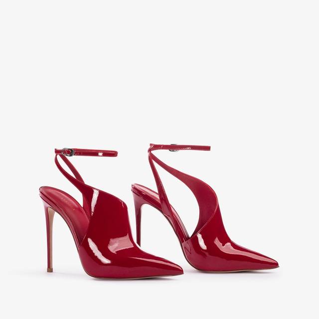 Le Silla Décolleté cut-out vernice rossa Italy