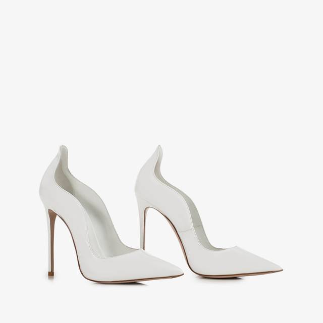Le Silla Décolleté vernice bianca Nuovo