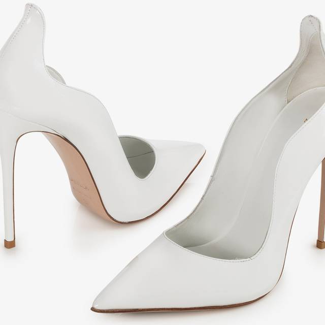 Le Silla Décolleté vernice bianca Nuovo