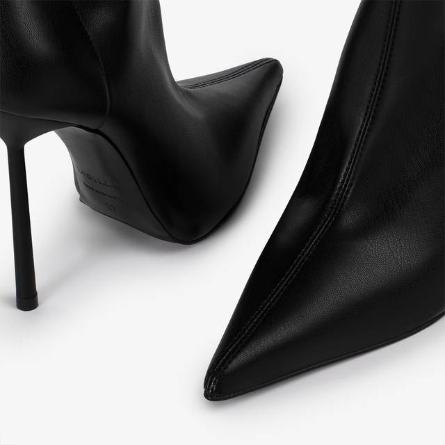 Le Silla Stivale sopra il ginocchio pelle vegan stretch nero Qualità Garantita