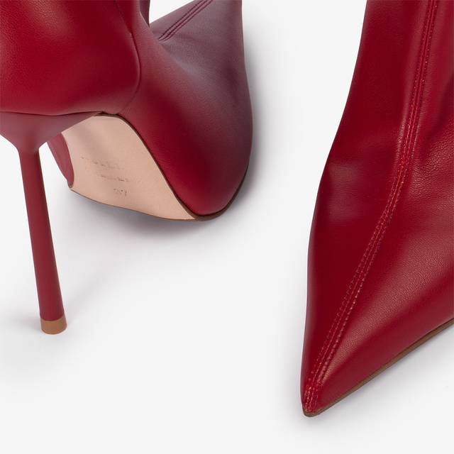 Le Silla Stivale sopra il ginocchio pelle vegan stretch rosso Acquista Ora