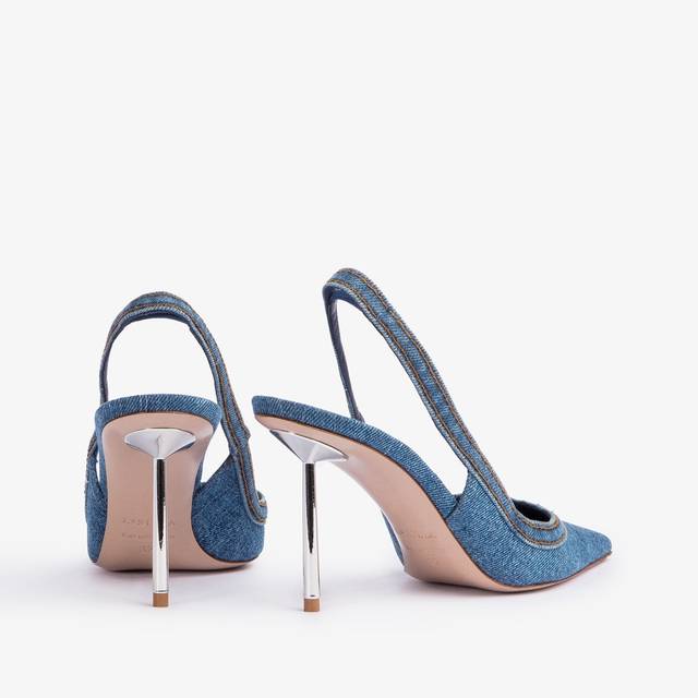 Le Silla Slingback denim blu Fino Al -60%
