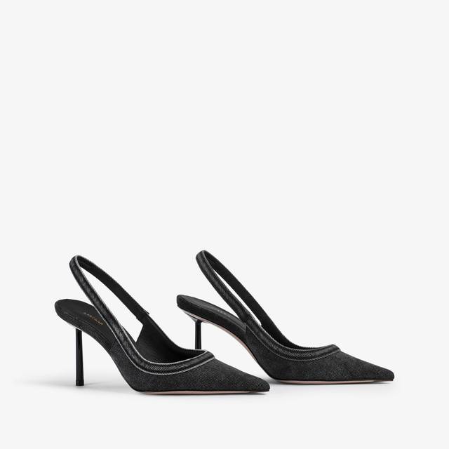 Le Silla Décolleté denim nera Shopping Online