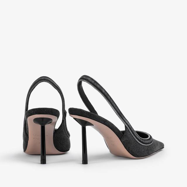 Le Silla Décolleté denim nera Shopping Online