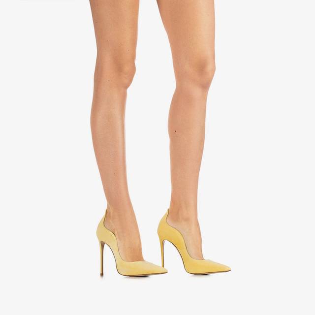 Le Silla Décolleté camoscio gialla butter Economico