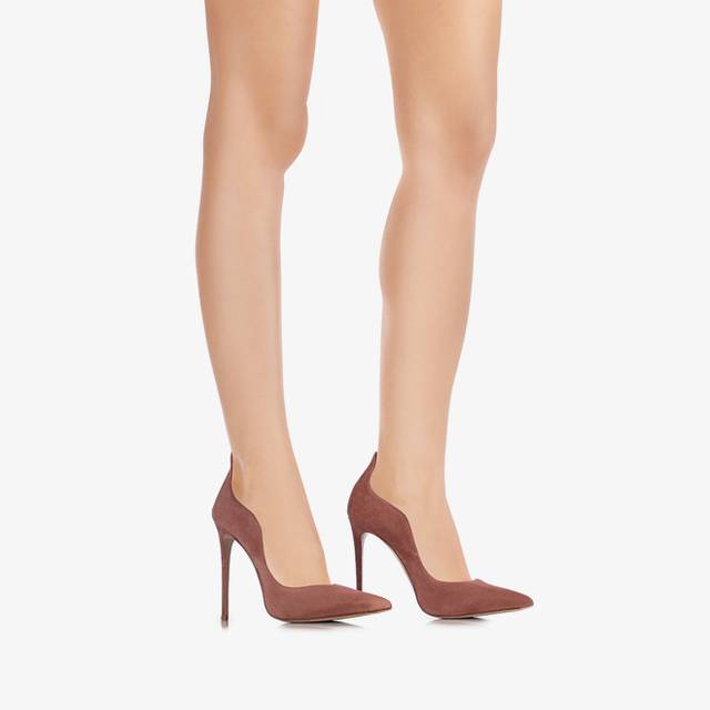 Le Silla Décolleté camoscio marrone cake Online