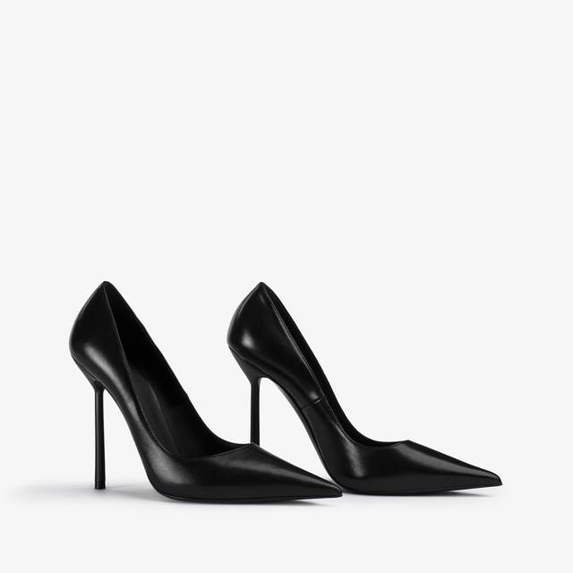 Le Silla Décolleté pelle nera In Saldo