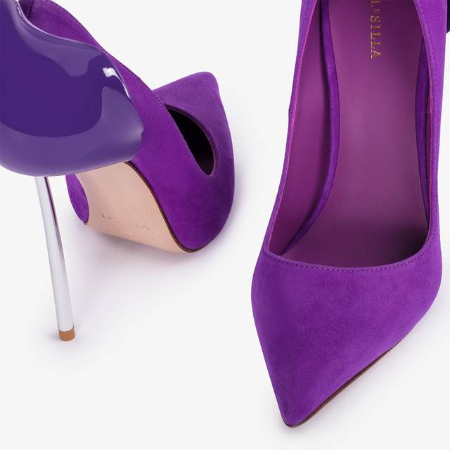 Le Silla Décolleté camoscio viola queen Offerta per la Festa della Mamma