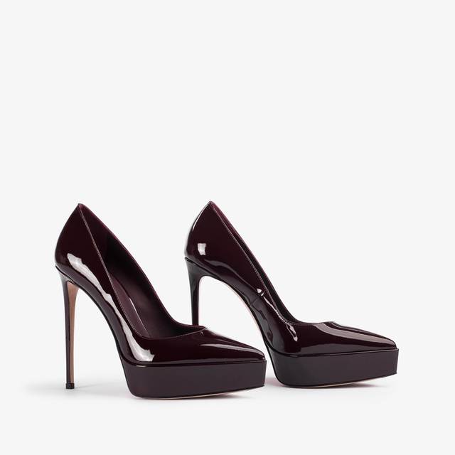 Le Silla Décolleté con plateau vernice rossa cherry Offerta migliore