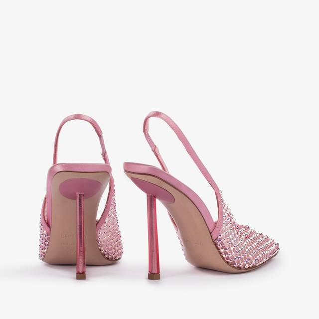 Le Silla Slingback gioiello rete rosa dea e Cristalli Offerta settimanale