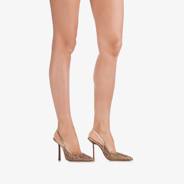 Le Silla Slingback gioiello rete oro rosa Ultimi tre giorni