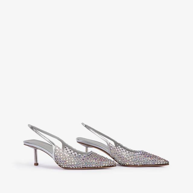 Le Silla Slingback gioiello rete argento eclissi Latest stili