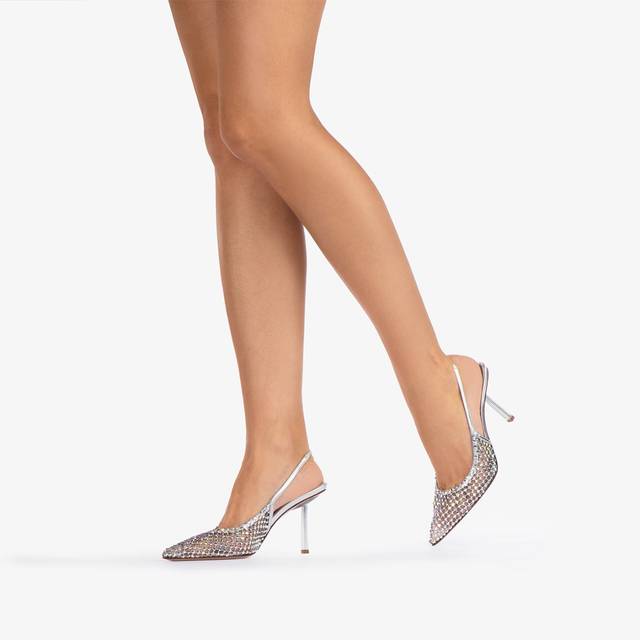Le Silla Slingback gioiello rete argento eclissi Fino al 50% di sconto