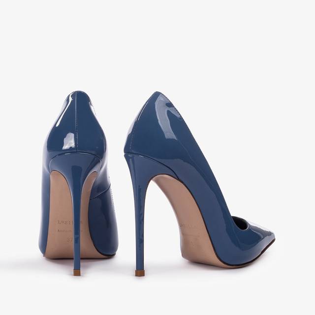 Le Silla Décolleté vernice azzurra nilo Officina