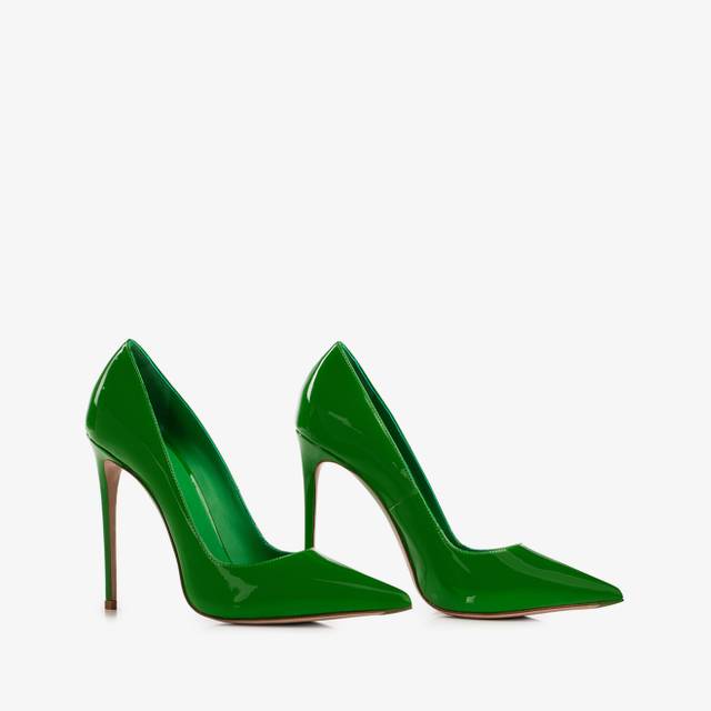 Le Silla Décolleté vernice verde emerald Spedizione gratuita