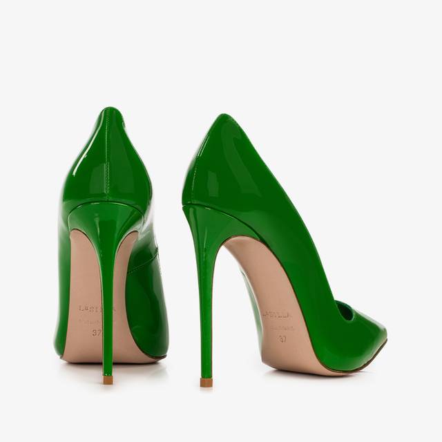 Le Silla Décolleté vernice verde emerald Spedizione gratuita