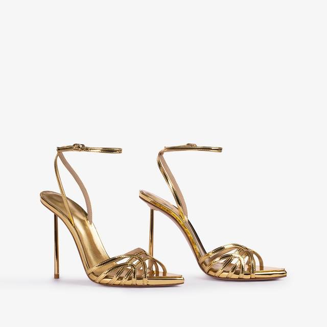 Le Silla Sandalo metallizzato oro pepita Vendite stagionali