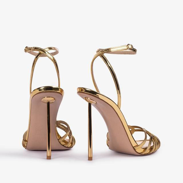 Le Silla Sandalo metallizzato oro pepita Vendite stagionali