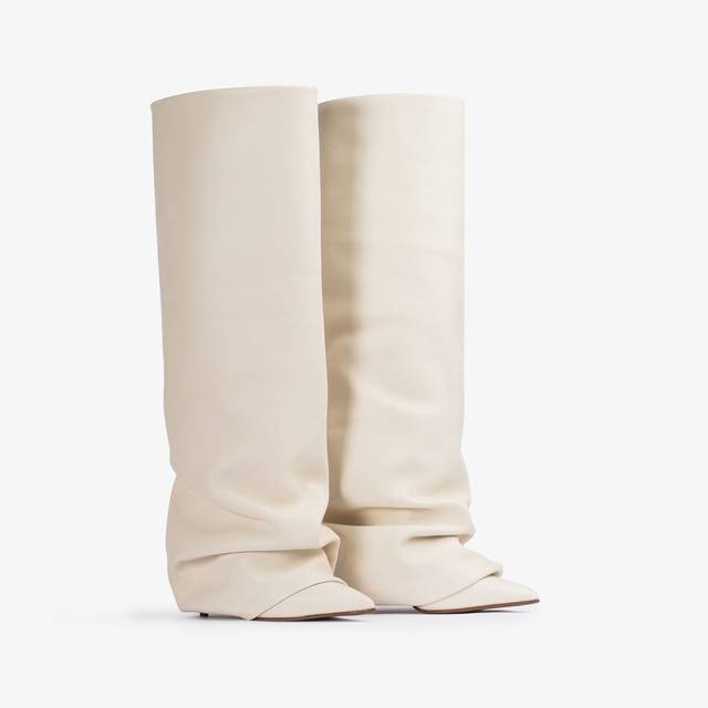 Le Silla Stivale con risvolto nappa bianco milk Cyber Monday
