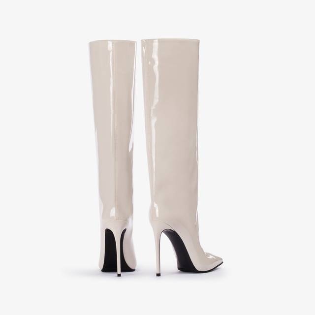 Le Silla Stivale al ginocchio vinile bianco milk Offerta natalizia