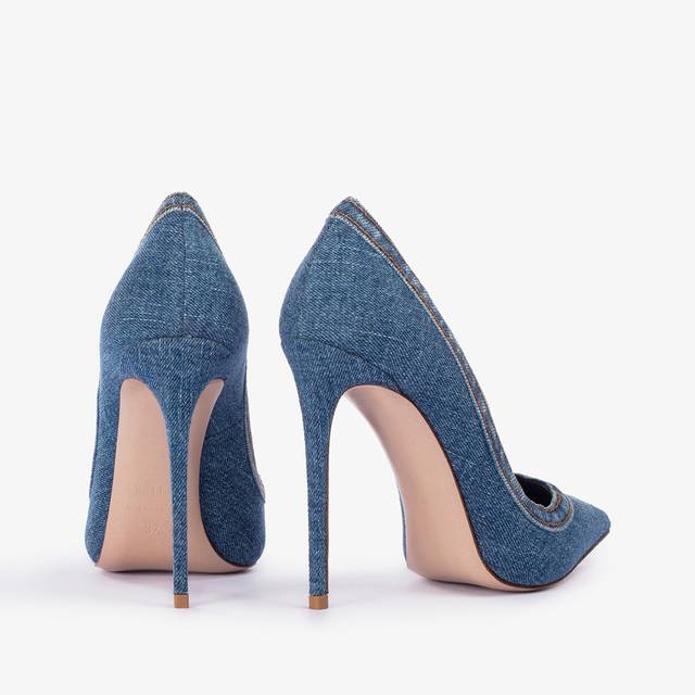 Le Silla Décolleté denim blu Smaltimento dello stoccaggio