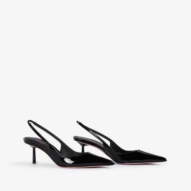 Le Silla Slingback vernice nera Offerta temporanea