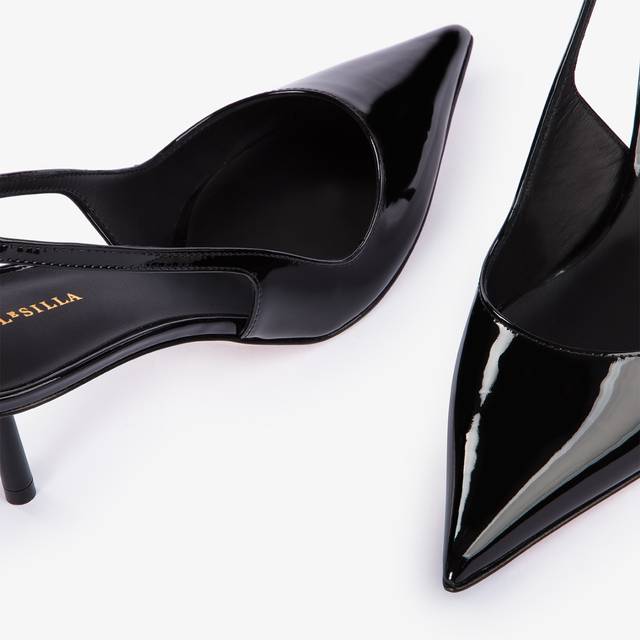 Le Silla Slingback vernice nera Offerta temporanea