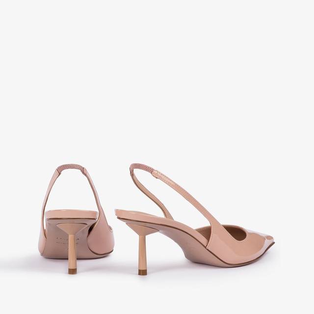 Le Silla Slingback vernice nude skin Offerte esclusive