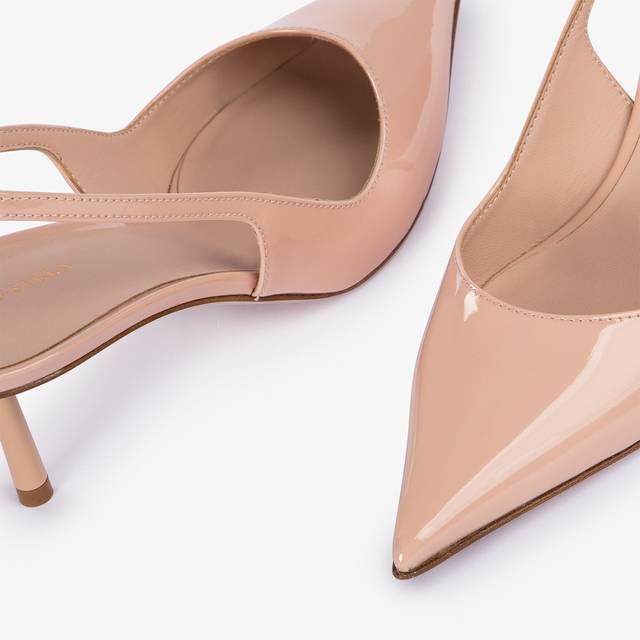 Le Silla Slingback vernice nude skin Offerte esclusive
