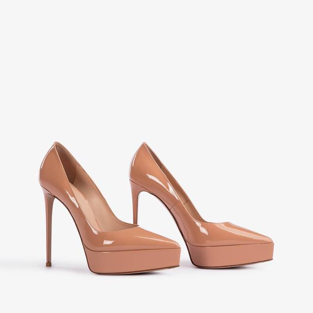 Le Silla Décolleté con plateau vernice nude phard Grandi sconti