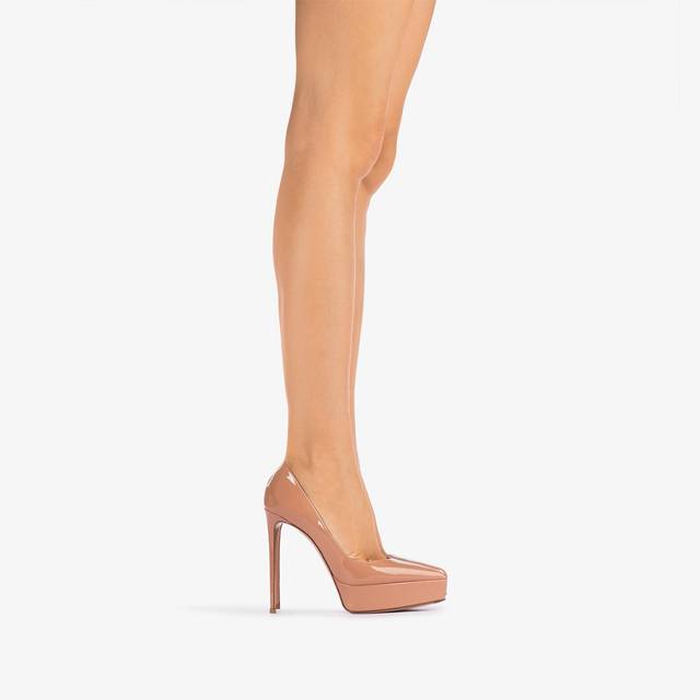 Le Silla Décolleté con plateau vernice nude phard Grandi sconti
