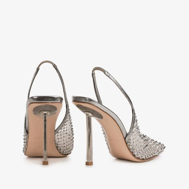 Le Silla Slingback gioiello rete argento Super Saving Price