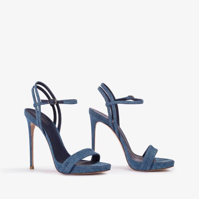 Le Silla Sandalo denim blu Ritorno libero
