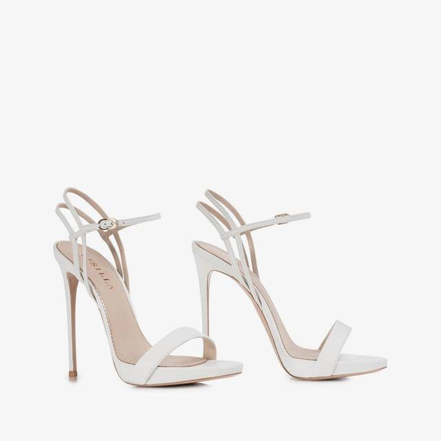 Le Silla Sandalo pelle bianco carta Promozione temporanea