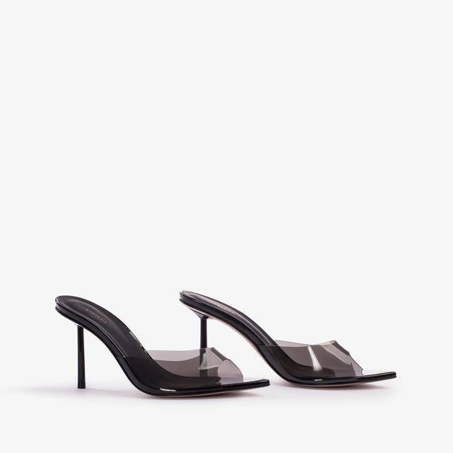 Le Silla Sandalo mule plexy nero Fino al 65% di sconto