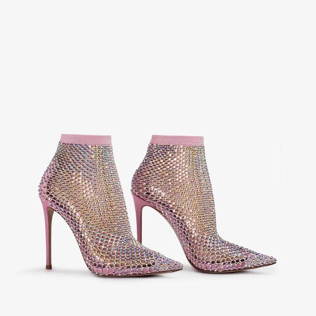 Le Silla Stivaletto calza rosa dea e Cristalli Fino al 55% di sconto