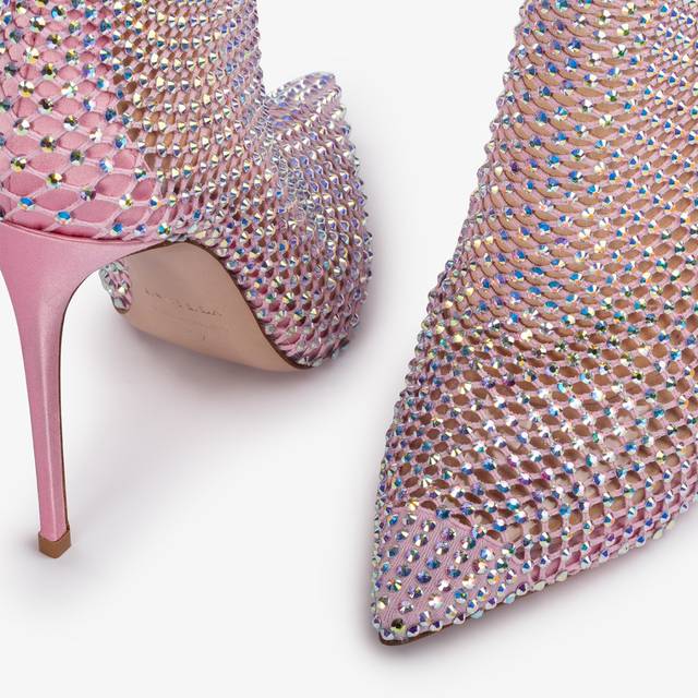 Le Silla Stivaletto calza rosa dea e Cristalli Fino al 55% di sconto
