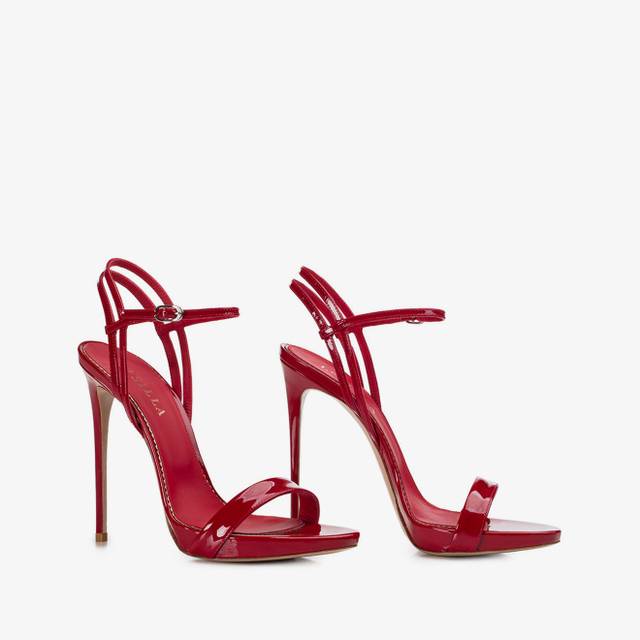 Le Silla Sandalo vernice rosso Esporta salva