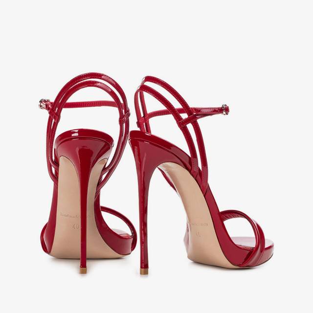 Le Silla Sandalo vernice rosso Esporta salva