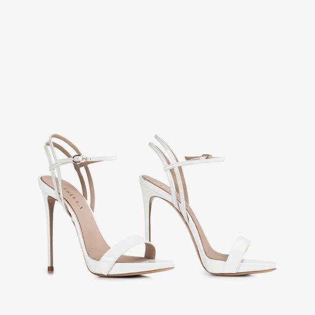 Le Silla Sandalo vernice bianco carta Black Friday Prezzi