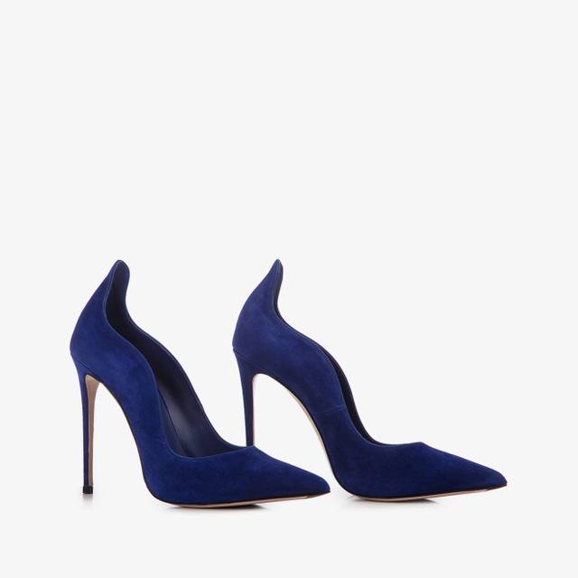 Le Silla Décolleté camoscio blu lazuli Spedizione Gratuita