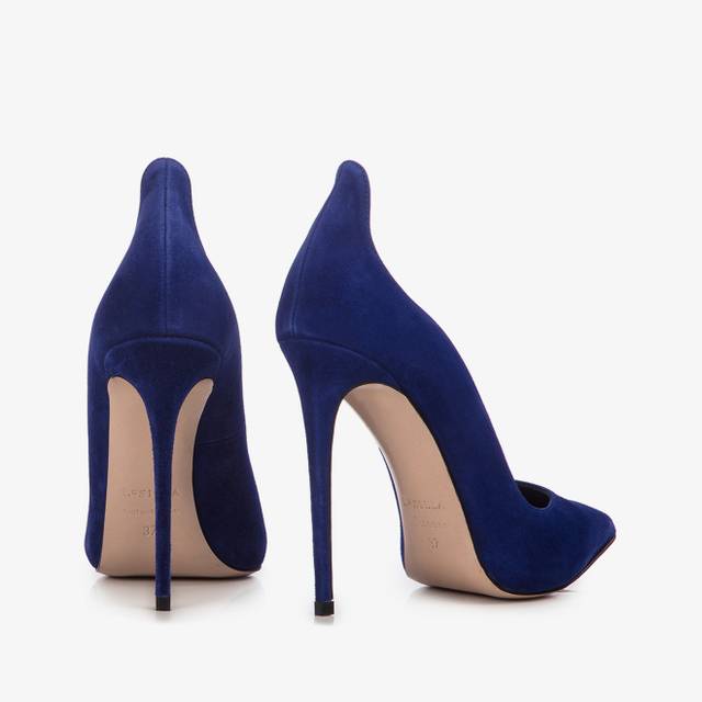 Le Silla Décolleté camoscio blu lazuli Spedizione Gratuita