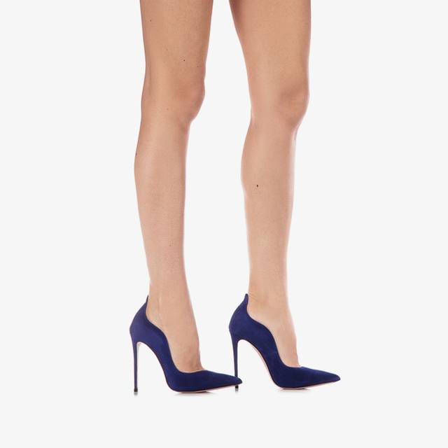 Le Silla Décolleté camoscio blu lazuli Spedizione Gratuita