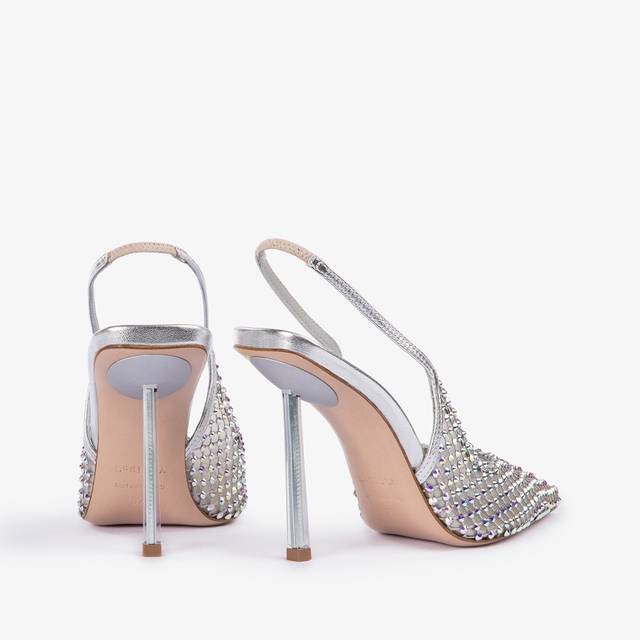 Le Silla Slingback gioiello rete argento eclissi Offerte